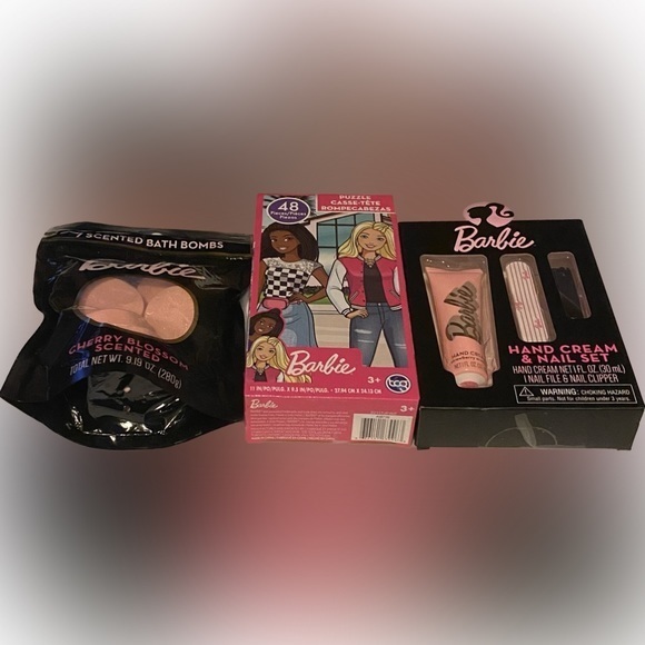 Mattel Other - Barbie hand cream and bath bomb bundle